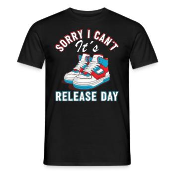 « Vous pouvez faire le contact de la chaussure » Drôle - T-shirt homme - noir - Devant - AI Model Male 178 light (178cm)