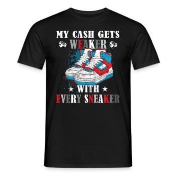 Lustiger Sneaker -Sammler - Turnschuhe - Männer T-Shirt - Schwarz - Vorne - AI Model Male 178 light (178cm)
