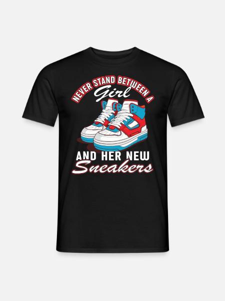 "Sneaker Mom" Lustiger Schuh - Männer T-Shirt - Schwarz