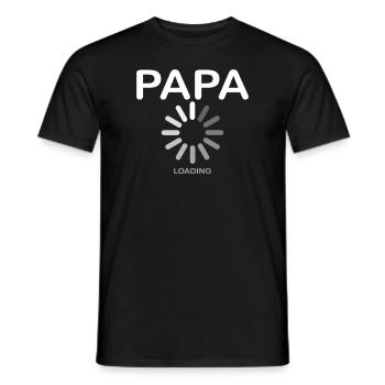 Grossesse 2024 - Futur père - Papa - T-shirt homme - noir - Devant - AI Model Male 178 light (178cm)