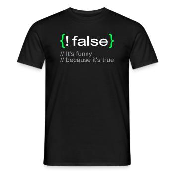 Drôle Lol Nerd Informaticien - T-shirt homme - noir - Devant - AI Model Male 178 light (178cm)