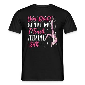 Aerial Silk Akrobatik Circus Aerialist - Männer T-Shirt - Schwarz - Vorne - AI Model Male 178 light (178cm)