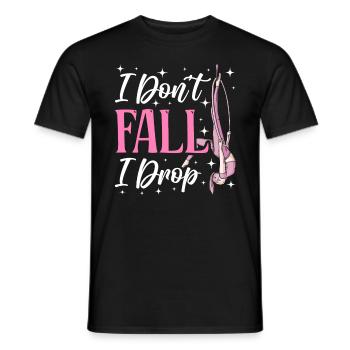 Aerial Silk Akrobatik Circus Aerialist - Männer T-Shirt - Schwarz - Vorne - AI Model Male 178 light (178cm)