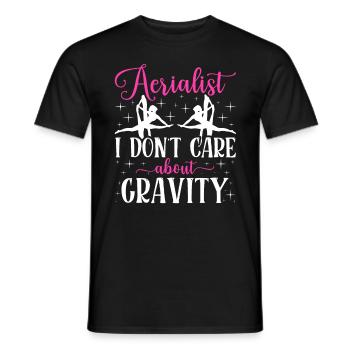 Aerial Silk Akrobatik Circus Aerialist - Männer T-Shirt - Schwarz - Vorne - AI Model Male 178 light (178cm)