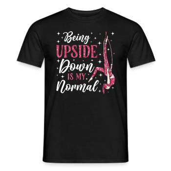 Aerial Silk Akrobatik Circus Aerialist - Männer T-Shirt - Schwarz - Vorne - AI Model Male 178 light (178cm)