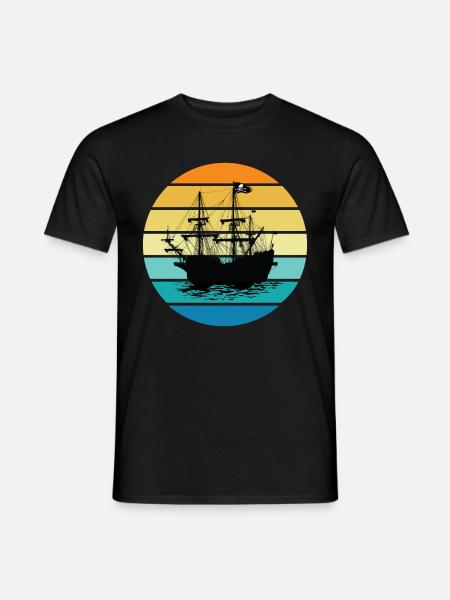 Pirate Ship - Men's T-Shirt - black