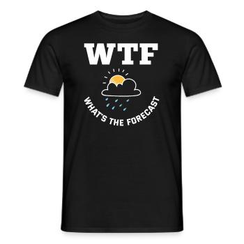 Meteorologe Meteorologie Sturmjäger Geschenk - Männer T-Shirt - Schwarz - Vorne - AI Model Male 178 light (178cm)