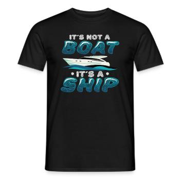 Es Ist Kein Boot, Es Ist Ein Schiff - Männer T-Shirt - Schwarz - Vorne - AI Model Male 178 light (178cm)