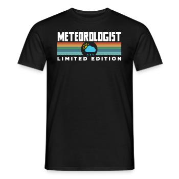 Meteorologist Meteorology Storm Chaser Gift - Men's T-Shirt - black - Front - AI Model Male 178 light (178cm)