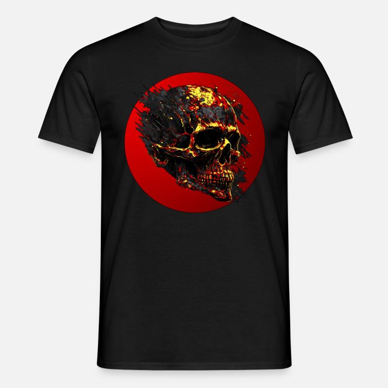 Mystischer Schädel des Wahnsinns - Männer T-Shirt - Schwarz