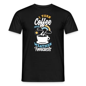 Meteorologist Meteorology Storm Chaser Gift - Men's T-Shirt - black - Front - AI Model Male 178 light (178cm)