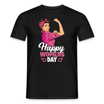 Feminismus Feministin - Männer T-Shirt - Schwarz - Vorne - AI Model Male 178 light (178cm)