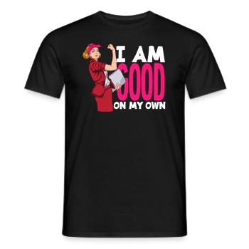 Feminismus Feministin - Männer T-Shirt - Schwarz - Vorne - AI Model Male 178 light (178cm)
