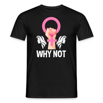 Feminismus Feministin - Männer T-Shirt - Schwarz - Vorne - AI Model Male 178 light (178cm)