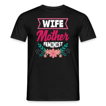 Feminismus Feministin - Männer T-Shirt - Schwarz - Vorne - AI Model Male 178 light (178cm)
