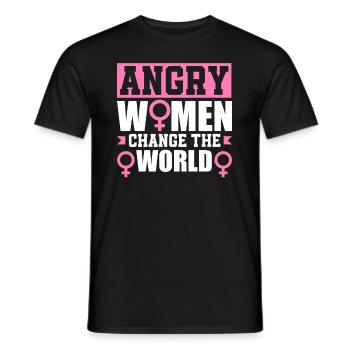 Feminismus Feministin - Männer T-Shirt - Schwarz - Vorne - AI Model Male 178 light (178cm)
