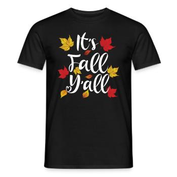 It's Fall Y'all - Men's T-Shirt - black - Front - AI Model Male 178 light (178cm)