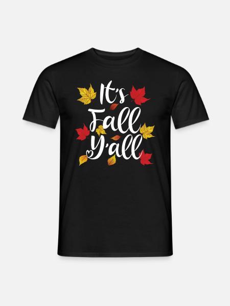 It's Fall Y'all - Men's T-Shirt - black