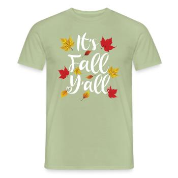 It's Fall Y'all - Men's T-Shirt - sage - Front - AI Model Male 178 light (178cm)