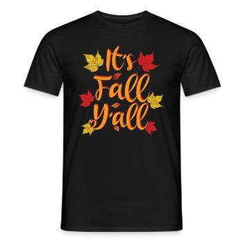It's Fall Y'all - Autumn Lover - Männer T-Shirt - Schwarz - Vorne - AI Model Male 178 light (178cm)