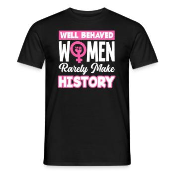 Feminismus Feministin - Männer T-Shirt - Schwarz - Vorne - AI Model Male 178 light (178cm)