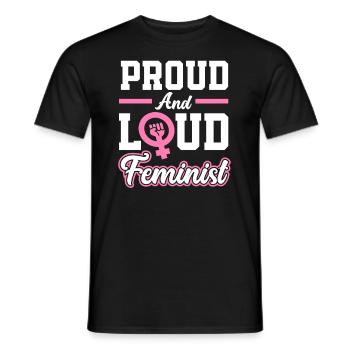 Feminismus Feministin - Männer T-Shirt - Schwarz - Vorne - AI Model Male 178 light (178cm)