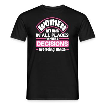 Feminismus Feministin - Männer T-Shirt - Schwarz - Vorne - AI Model Male 178 light (178cm)