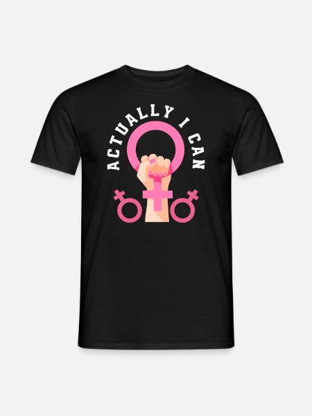 Femminismo femminista - T-shirt uomo - nero