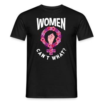 Feminismus Feministin - Männer T-Shirt - Schwarz - Vorne - AI Model Male 178 light (178cm)
