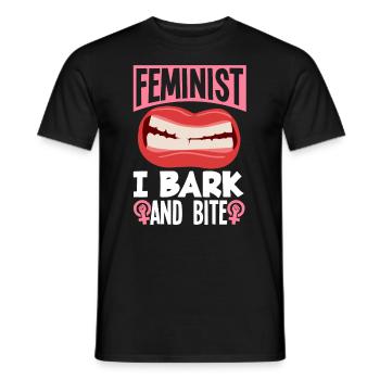 Feminismus Feministin - Männer T-Shirt - Schwarz - Vorne - AI Model Male 178 light (178cm)