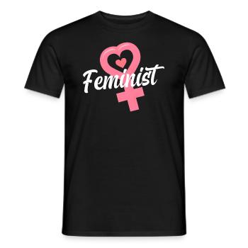 Feminismus Feministin - Männer T-Shirt - Schwarz - Vorne - AI Model Male 178 light (178cm)