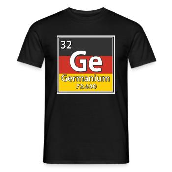 Periodensystem der Germanium-Elemente - Männer T-Shirt - Schwarz - Vorne - AI Model Male 178 light (178cm)