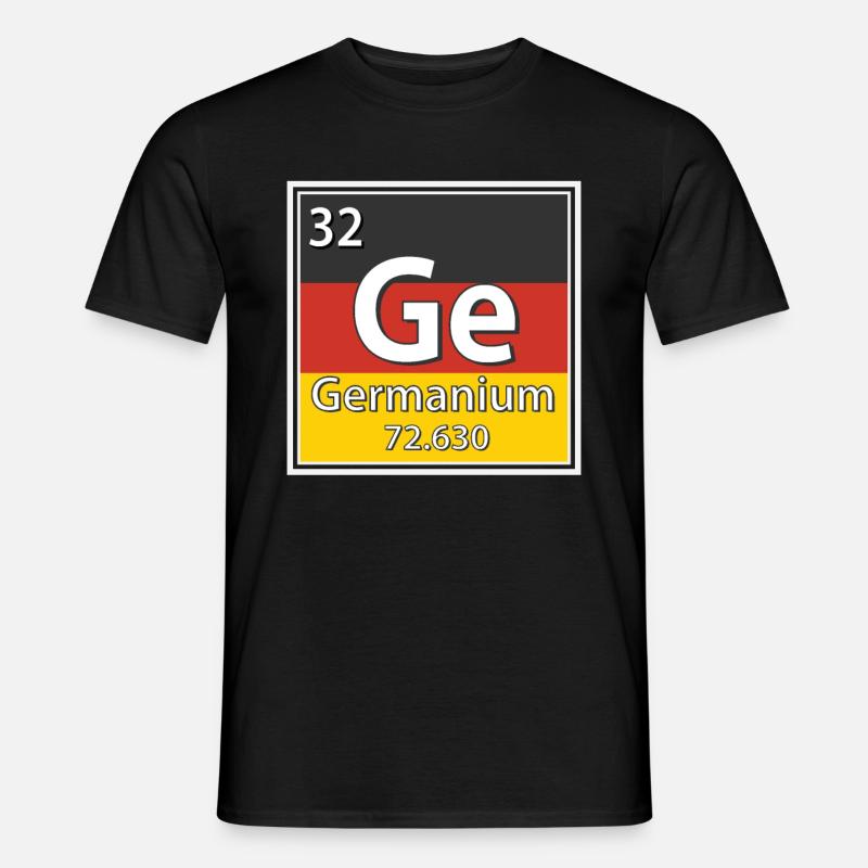 Periodensystem der Germanium-Elemente - Männer T-Shirt - Schwarz