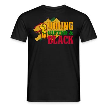 Mois de l’histoire des Noirs Histoire des Noirs américains - T-shirt homme - noir - Devant - AI Model Male 178 light (178cm)