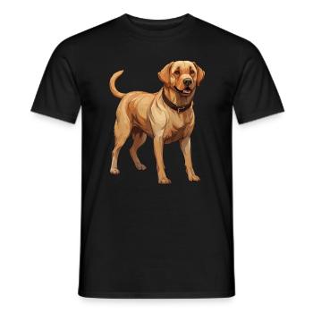 Tierliebhaber - Niedliche Tiergrafik - Hund - Männer T-Shirt - Schwarz - Vorne - AI Model Male 178 light (178cm)