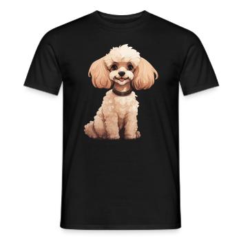 Tierliebhaber - Niedliche Tiergrafik - Hund - Männer T-Shirt - Schwarz - Vorne - AI Model Male 178 light (178cm)
