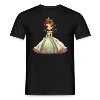 Princess Lover - Dear Fairy Tale Characters - - Men's T-Shirt - black - Front - AI Model Male 178 light (178cm)