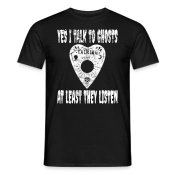 Ghost Hunter Creepy Adventure, Paranormal - T-shirt homme - noir - Devant - AI Model Male 178 light (178cm)