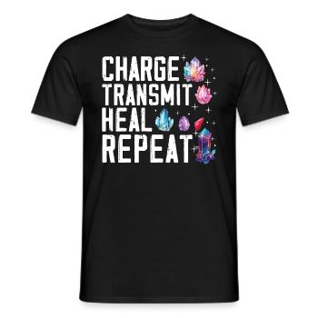 Lustige Edelstein -Chakra -Heilerin Spirituelle - Männer T-Shirt - Schwarz - Vorne - AI Model Male 178 light (178cm)