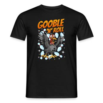 Thanksgiving Bowl Bowler Strike Pin Sport Bowling - T-shirt homme - noir - Devant - AI Model Male 178 light (178cm)