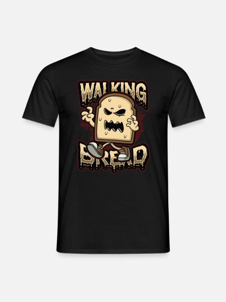 Walking Bread, Funny Halloween Costume - Men's T-Shirt - black
