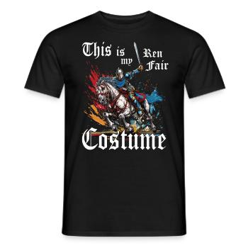 Dies Ist Meine Ren Faire Kostüm Renaissance - Männer T-Shirt - Schwarz - Vorne - AI Model Male 178 light (178cm)