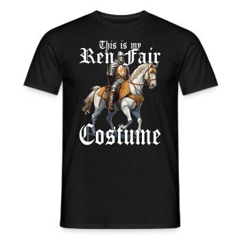 Dies Ist Mein Ren Faire -Kostüm -Turnier - Männer T-Shirt - Schwarz - Vorne - AI Model Male 178 light (178cm)