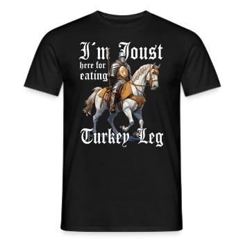 Je suis ici parce que je suis un tournoi de dinde - T-shirt homme - noir - Devant - AI Model Male 178 light (178cm)