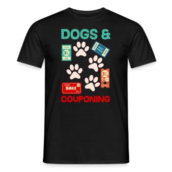 Funny Extreme Couponing Coupon Gift - Men's T-Shirt - black - Front - AI Model Male 178 light (178cm)