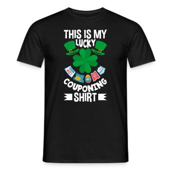 Lustiges Extrem Couponing Coupon Geschenk - Männer T-Shirt - Schwarz - Vorne - AI Model Male 178 light (178cm)