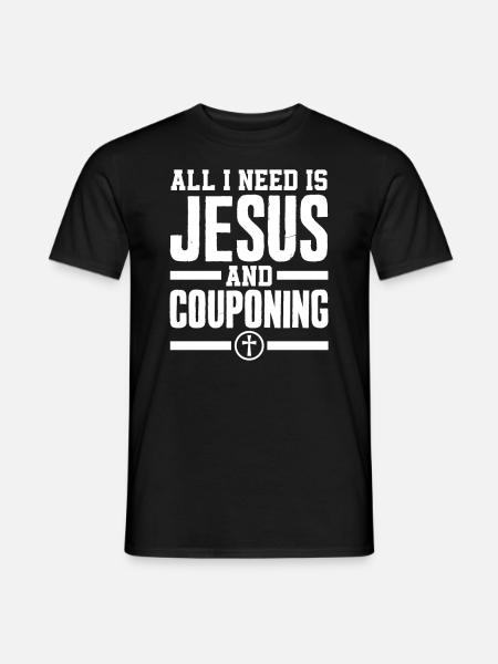 Funny Extreme Couponing Coupon Gift - Men's T-Shirt - black