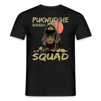 Pukwudgie Research Squad - Kryptozoologie - - Männer T-Shirt - Schwarz - Vorne - AI Model Male 178 light (178cm)