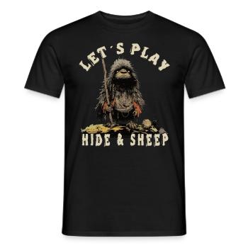Lass Uns Verstecken - Männer T-Shirt - Schwarz - Vorne - AI Model Male 178 light (178cm)