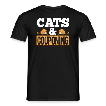 Lustiges Extrem Couponing Coupon Geschenk - Männer T-Shirt - Schwarz - Vorne - AI Model Male 178 light (178cm)
